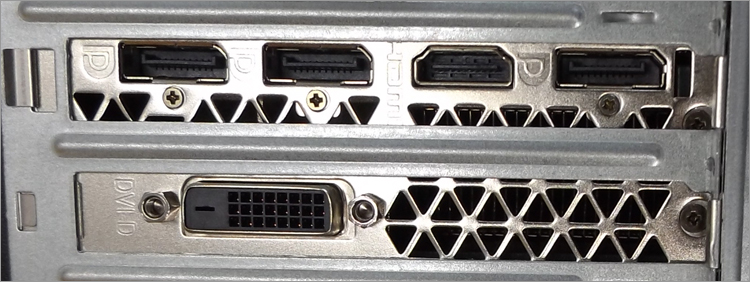 GeForce GTX 1070 が装備するモニタ出力