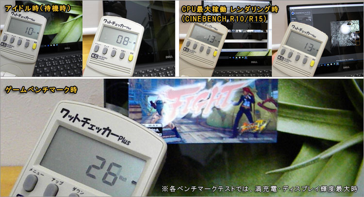 XPS 13（9350の消費電力