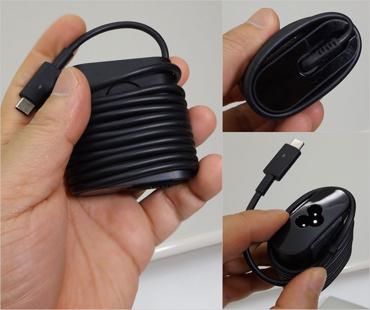 AC アダプターでは「Type-Cコネクタ」のタイプ