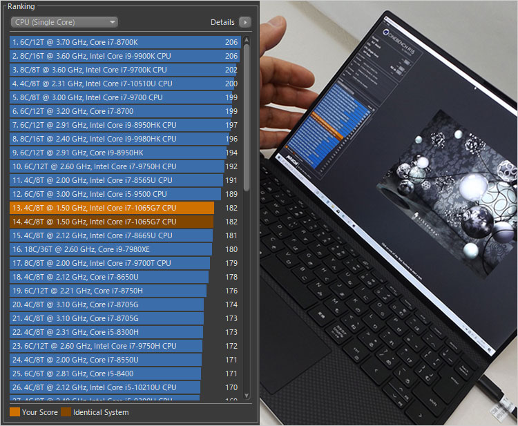 Core i7-1065G7シングルスレッド
