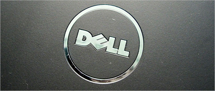 クロム調のDELLロゴ