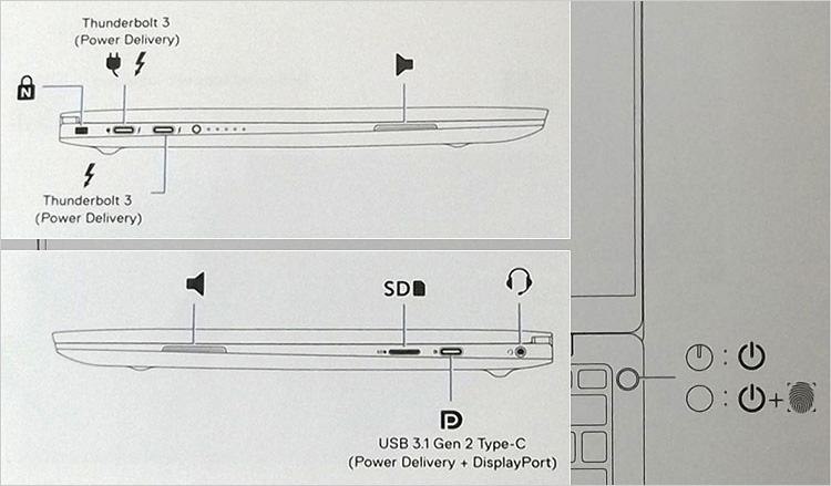 インターフェースXPS 13（9380）調査