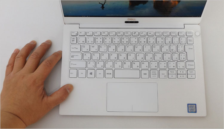 パームレストとキーボード