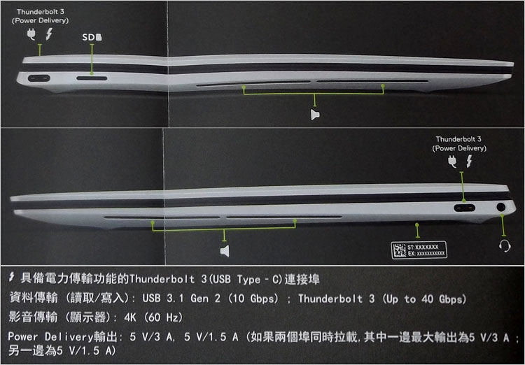 XPS 13-9300のクイックスタートガイドに掲載