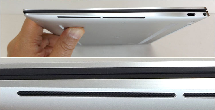 スピーカー孔を配置