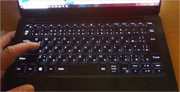 XPS 13（9370）プラチナキーボード