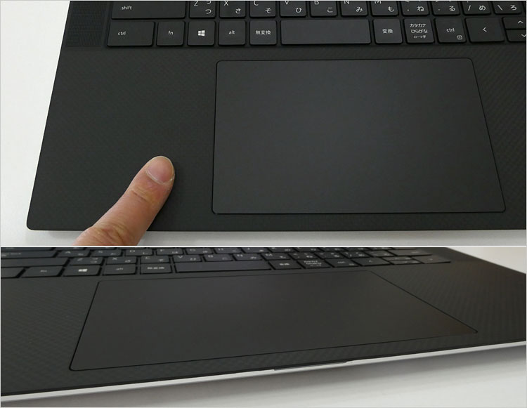 XPS 15（9510）のタッチパッド