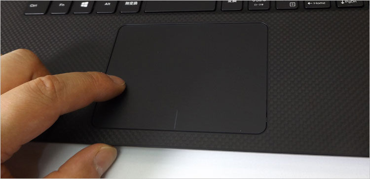 XPS 15 （9570）のタッチパッド