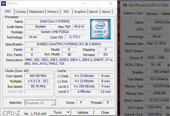 Core i7-6700HQ