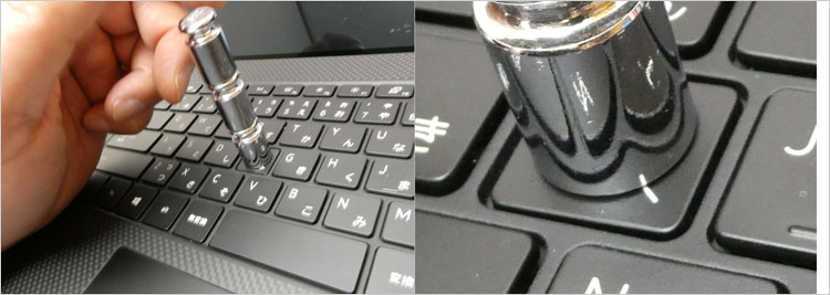 60gあたりの平均的な押下圧