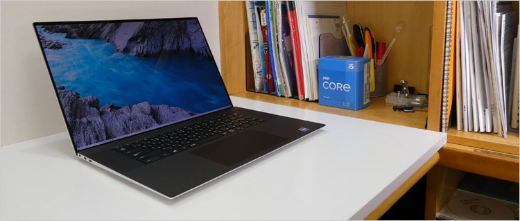 XPS 17（9710）の構成は、CPUに8コアのCore i9-11980HK、GPUにGeForce RTX 3060（モバイル版）搭載