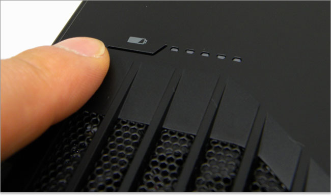 Alienware M14xのバッテリーメータ