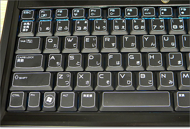 Alienware M14xのキー配列