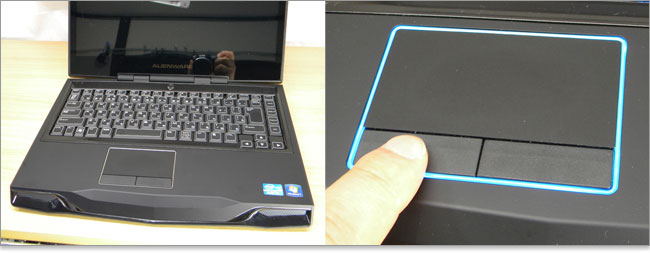 Alienware M14xのタッチパッド