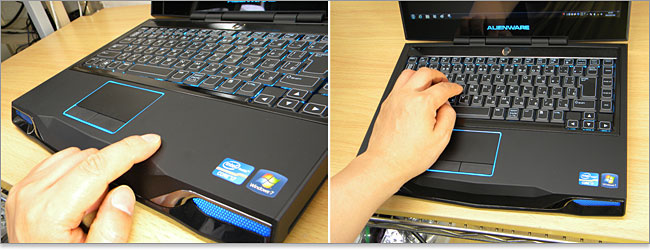 Alienware M14xのパームレスト