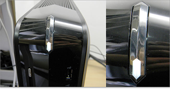 Alienware X51の電源ボタンとライト