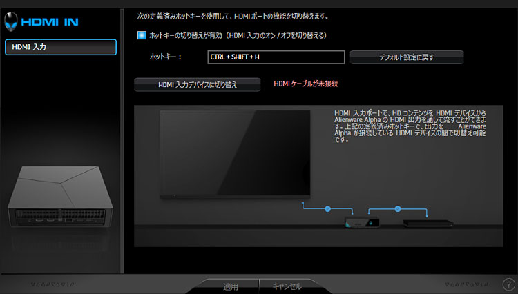 HDMI入力