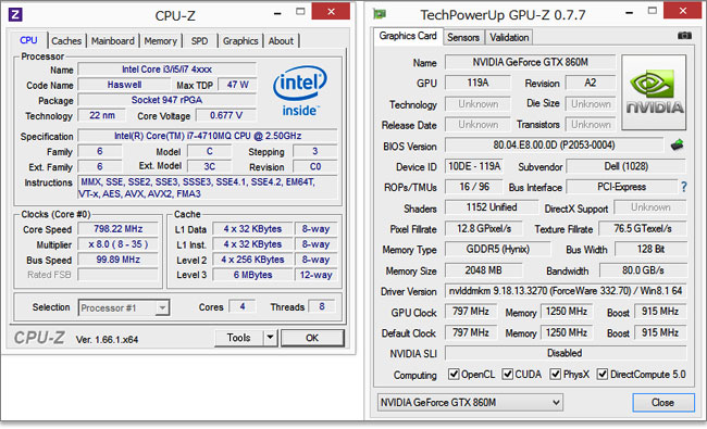 Core i7-4710MQ -GeForce GTX 860M