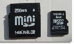miniSDとmicroSD