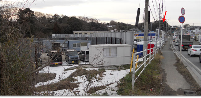 金杉城-神明社の場所