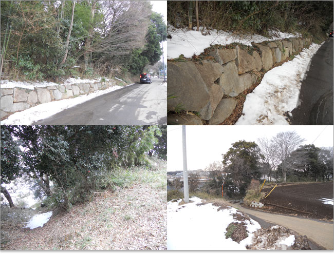 高根城の石垣本物か