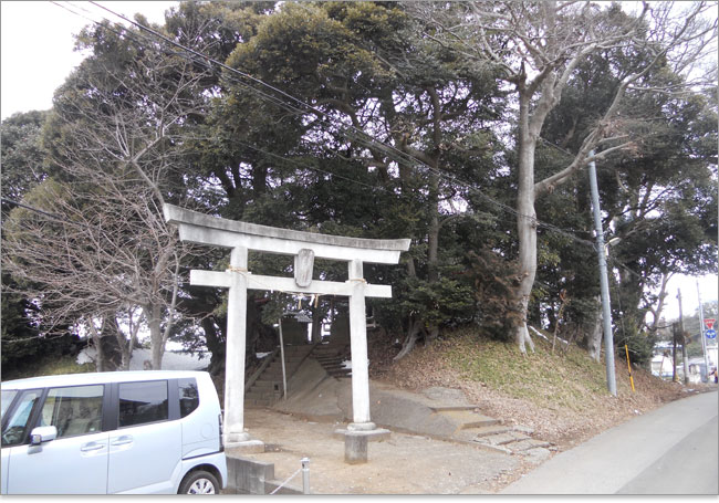 高根城の一部の秋葉神社