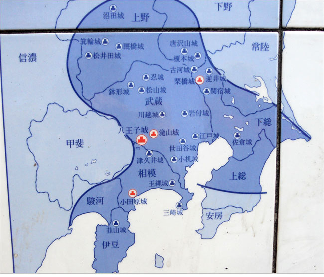 北条氏勢力図