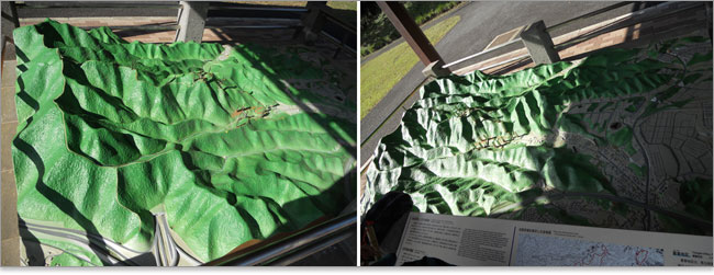 八王子城地形模型