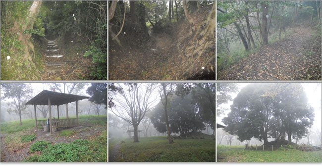 山頂付近のあずまや