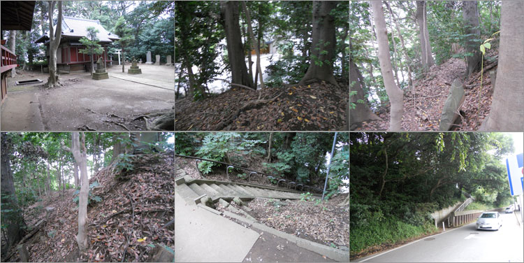 馬加城跡と台地