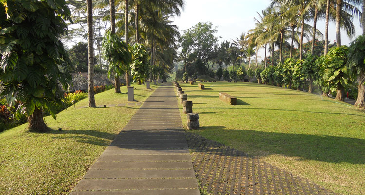 渓谷沿いのプール-ウブド