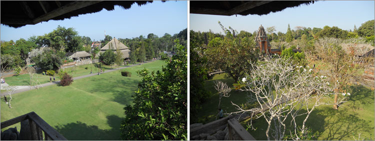 タマン・アユン寺院の境内