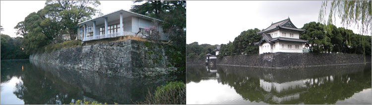 水堀跡-小田原城と江戸城