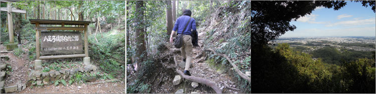 八王子城の40分ほどの登山