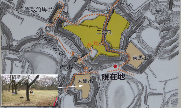 滝山城の馬出し