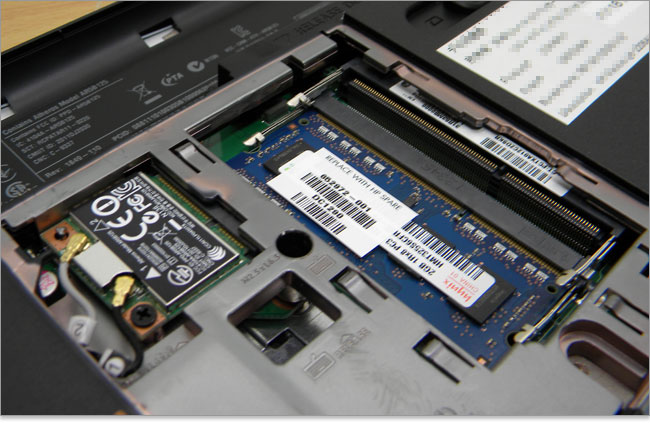 2スロット(204ピン SO-DIMM)