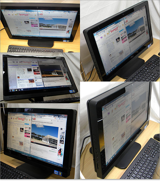 Inspiron One 2020の視野角とベゼルデザイン