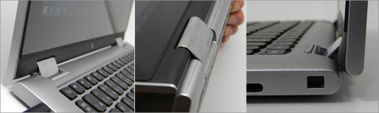 Inspiron 11 2 in 1（3147）のヒンジの構造