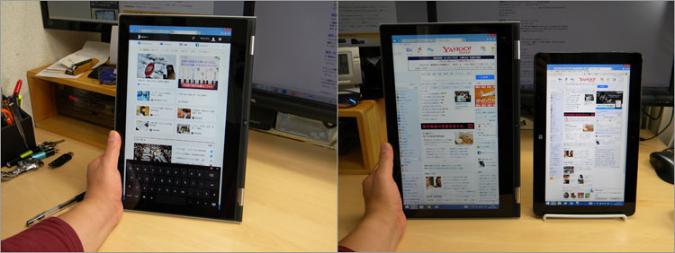 DELL Venue 11 Pro（5130） と並べた