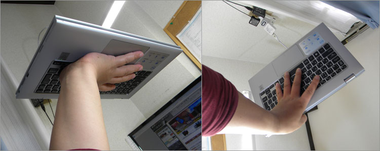 キーなどのプチプチ感