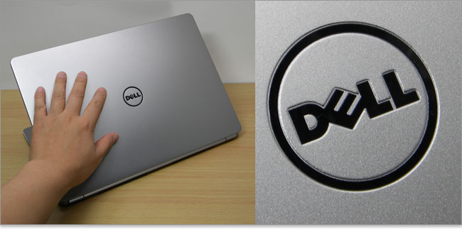 DELL Inspiron 14 7000シリーズのDELLロゴを拝見する