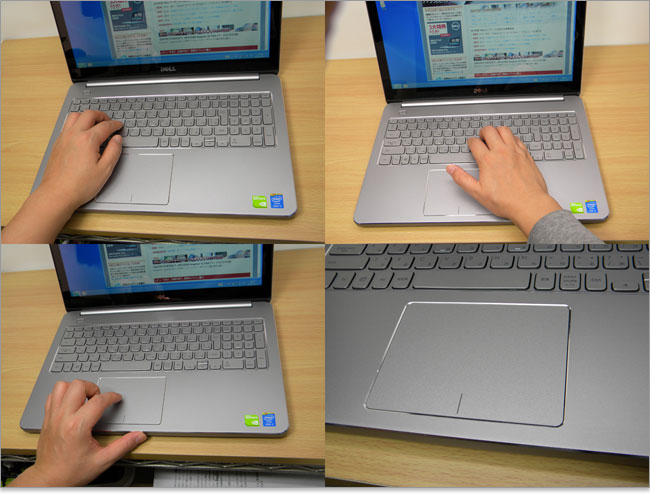 クリックボタンが一体型なのでInspiron 15 7000シリーズどうする