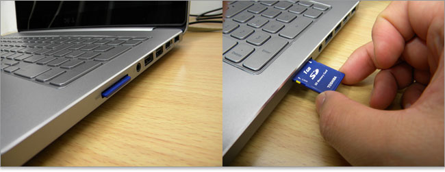 Inspiron 15 7000シリーズのカードスロット