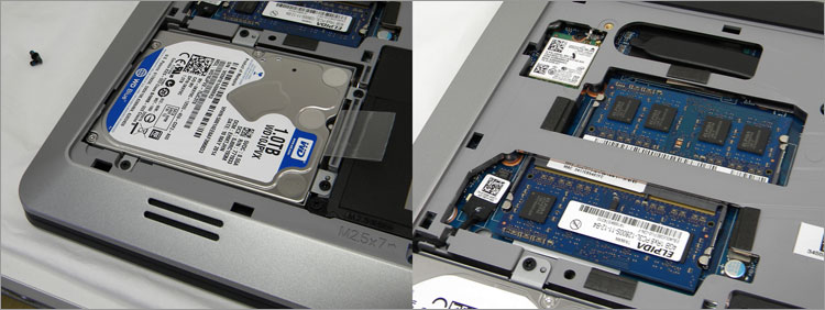 メモリスロットは2基装備