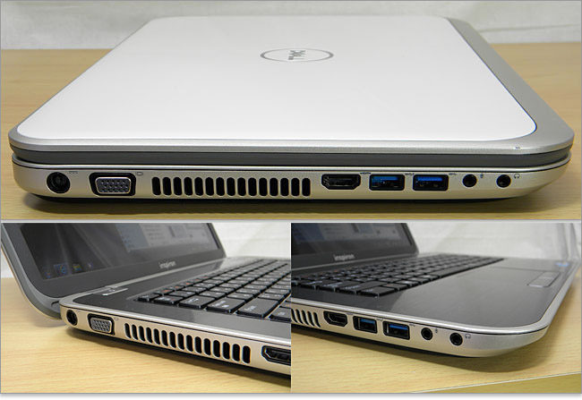 左側面側のInspiron 15R写真