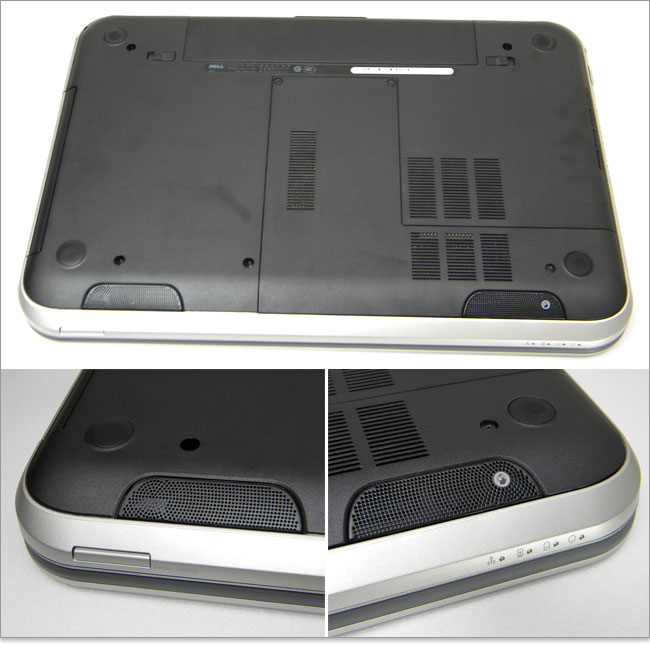 底面デザインとスピーカ