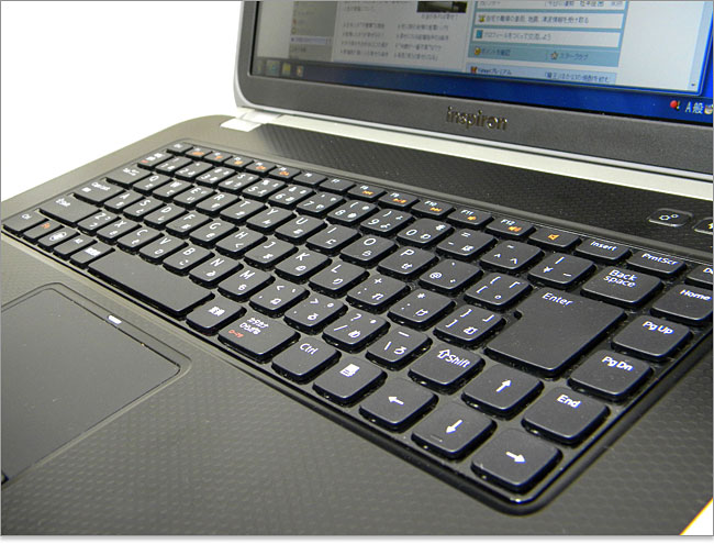 Inspiron 15R Special Editionキーボード写真