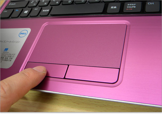 Inspiron 15Rのタッチパッド