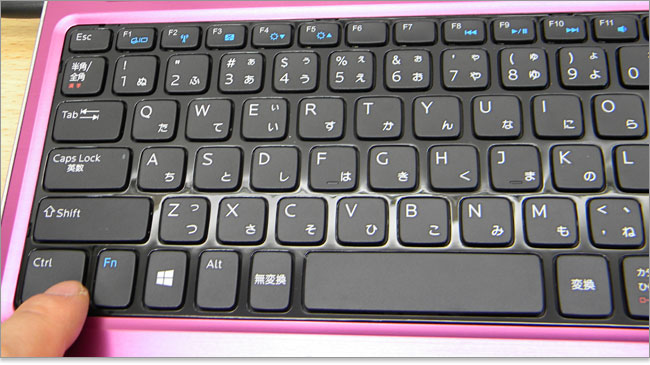 キーボード左側