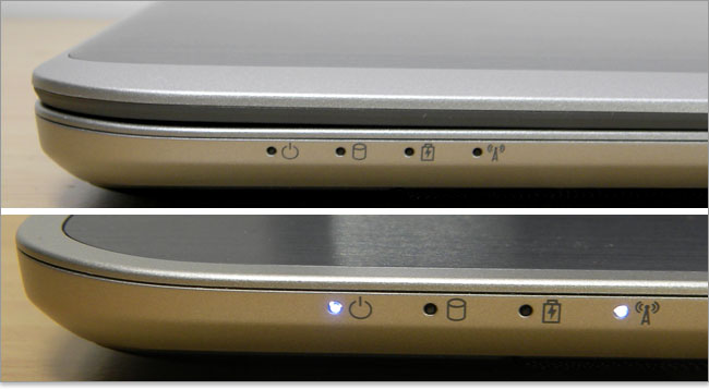 Inspiron 15z Ultrabook の状態ライト